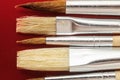 New Wooden Different Paintbrush Texture Royalty Free Stock Photo