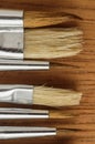 New Wooden Different Paintbrush Texture Royalty Free Stock Photo