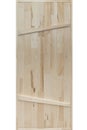 New wooden door made of spliced boards