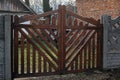 New wooden gates