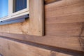 New wooden house detail Royalty Free Stock Photo