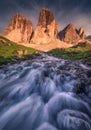 The Three Mountains Dolomites Royalty Free Stock Photo