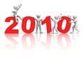 New Year. 2010 Royalty Free Stock Photo