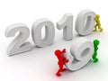 New Year. 2010 Royalty Free Stock Photo