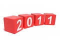 The new year 2011 Royalty Free Stock Photo