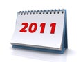 New year 2011 calendar Royalty Free Stock Photo