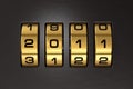 New Year 2011 code lock Royalty Free Stock Photo