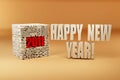 New year 2011. Cube consisting of the numbers Royalty Free Stock Photo