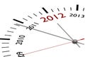 The new year 2012 Royalty Free Stock Photo