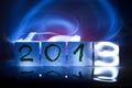 New year 2013, concept, light graffiti Royalty Free Stock Photo