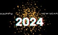 New year 2024 celebrations. Happy New Year 2024 greeting card