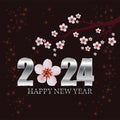 Happy New Year 2024 is the joyous celebration