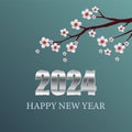 Happy New Year 2024 is the joyous celebration