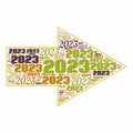 New Year 2023 Abstract Background Illustration Header Banner