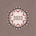 New Year 2023 Abstract Background Illustration Square