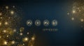2021 New Year Abstract shiny color gold luxury background Royalty Free Stock Photo