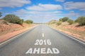 New Year 2016 Ahead Royalty Free Stock Photo