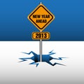 New year ahead plate Royalty Free Stock Photo