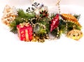 New year background with colorful decorations Royalty Free Stock Photo