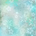 New Year background. Light winter background with snowflakes