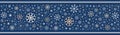 New Year background with snowfall pattern, graphic template with flat snowflakes and stars Holiday backdrop