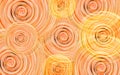 New Year background with vortex circles of orange, yellow and white shades Royalty Free Stock Photo
