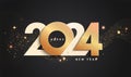 2024 New Year banner with shimmer.