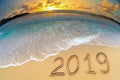 New year 2019 beach celebrate