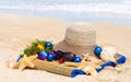 New year on the beach Royalty Free Stock Photo