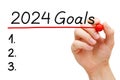 New Year 2024 Blank Resolutions Goals List