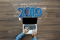 2019 new year business success Royalty Free Stock Photo