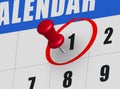 New year calendar on diary Royalty Free Stock Photo