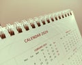 New year Calendar 2024 organizer planner table-calendar new year-calendar kalender calendrier calendario image photo Royalty Free Stock Photo