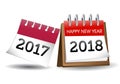 New Year calender 2018