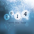 New Year Card - 2014 Royalty Free Stock Photo
