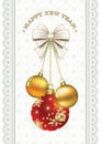 Happy New Year.Christmas decorations Royalty Free Stock Photo