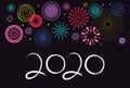 2020 New Year card Royalty Free Stock Photo