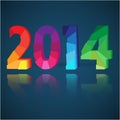 2014 New Year card Royalty Free Stock Photo