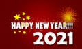 New year 2021 card Royalty Free Stock Photo