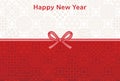 New year card with Japanese traditional design.