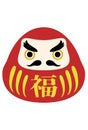 New Year card material: vector illustration of Daruma