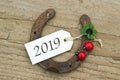 New Year card for 2019 Royalty Free Stock Photo