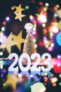 New Year 2023 - Celebration - Abstract Defocused Lights Royalty Free Stock Photo