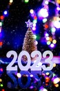 New Year 2023 - Celebration - Abstract Defocused Lights Royalty Free Stock Photo