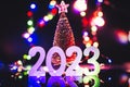 New Year 2023 - Celebration - Abstract Defocused Lights Royalty Free Stock Photo