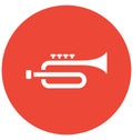 French horn Vector icon which can be easily modified or edit Royalty Free Stock Photo