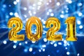 2021 New Year celebration. Royalty Free Stock Photo