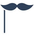 Handlebar moustache Vector icon which can be easily modified or edit Royalty Free Stock Photo