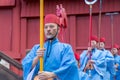 New Year celebration at Shuri castle in Okinawa, Japan Royalty Free Stock Photo