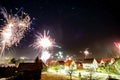 new year celebration in small town in Germany Royalty Free Stock Photo